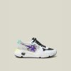 Women * | Golden Goose Deluxe Brand Multicoloured Running Sole Python-Print Sneakers Size It 39 For Women Multicolor