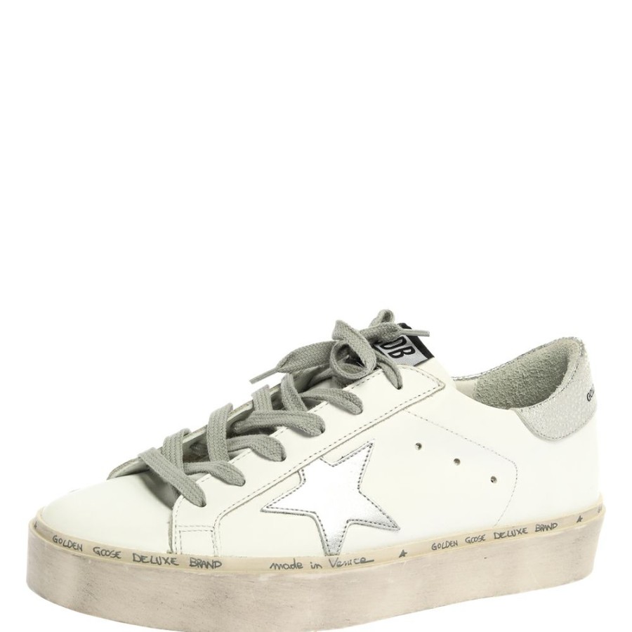 Women * | Golden Goose Leather Clean Superstar Low Top Sneakers Size 40 For Women White