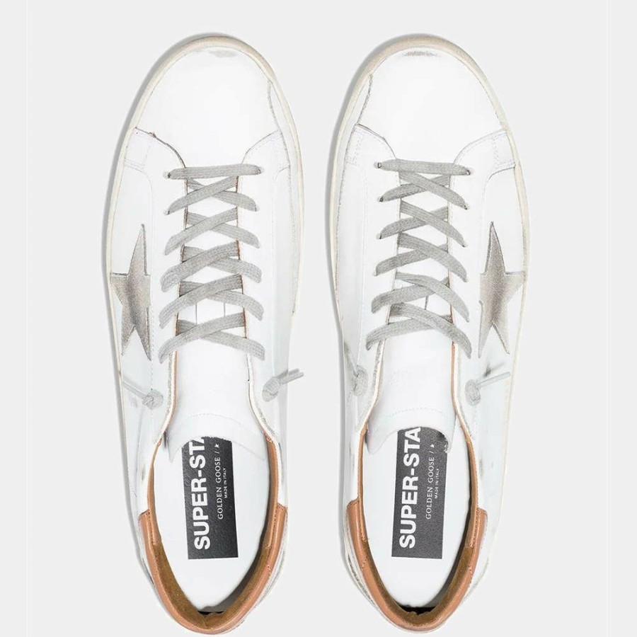 Men * | Golden Goose Super Star Low-Top Sneakers Size Eu 40 For Men White