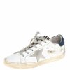 Women * | Golden Goose Leather Superstar Lace Up Sneakers Size 39 For Women White