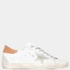 Men * | Golden Goose Super Star Low-Top Sneakers Size Eu 45 For Men White