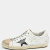 Men * | Golden Goose /Grey Leather And Suede Superstar Sneakers Eu 45 For Men White