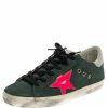 Women * | Golden Goose /Pink Suede Low-Top Superstar Sneaker Size 38 For Women Green