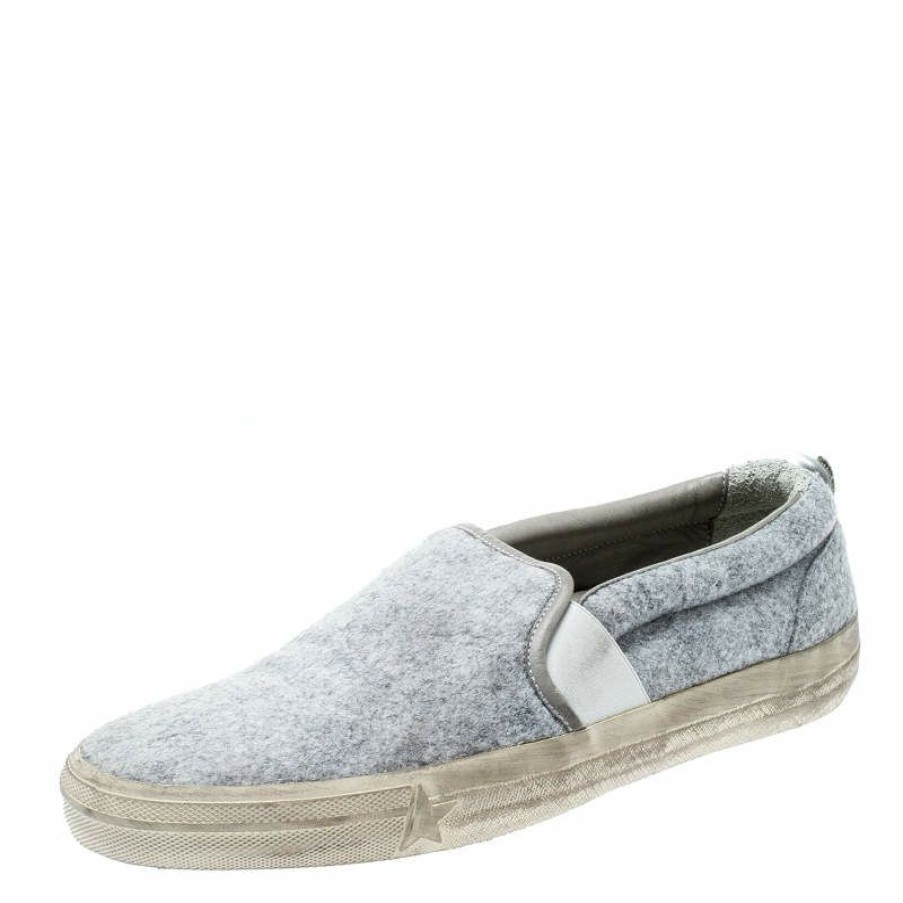 Men * | Golden Goose Slip On Sneakers Size 43 For Men Grey