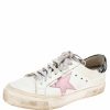 Women * | Golden Goose Leather And Calf Hair Superstar Low-Top Sneakers Size 39 For Women White