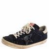 Men * | Golden Goose Suede Leather Superstar Low Top Sneakers Size 43 For Men Blue