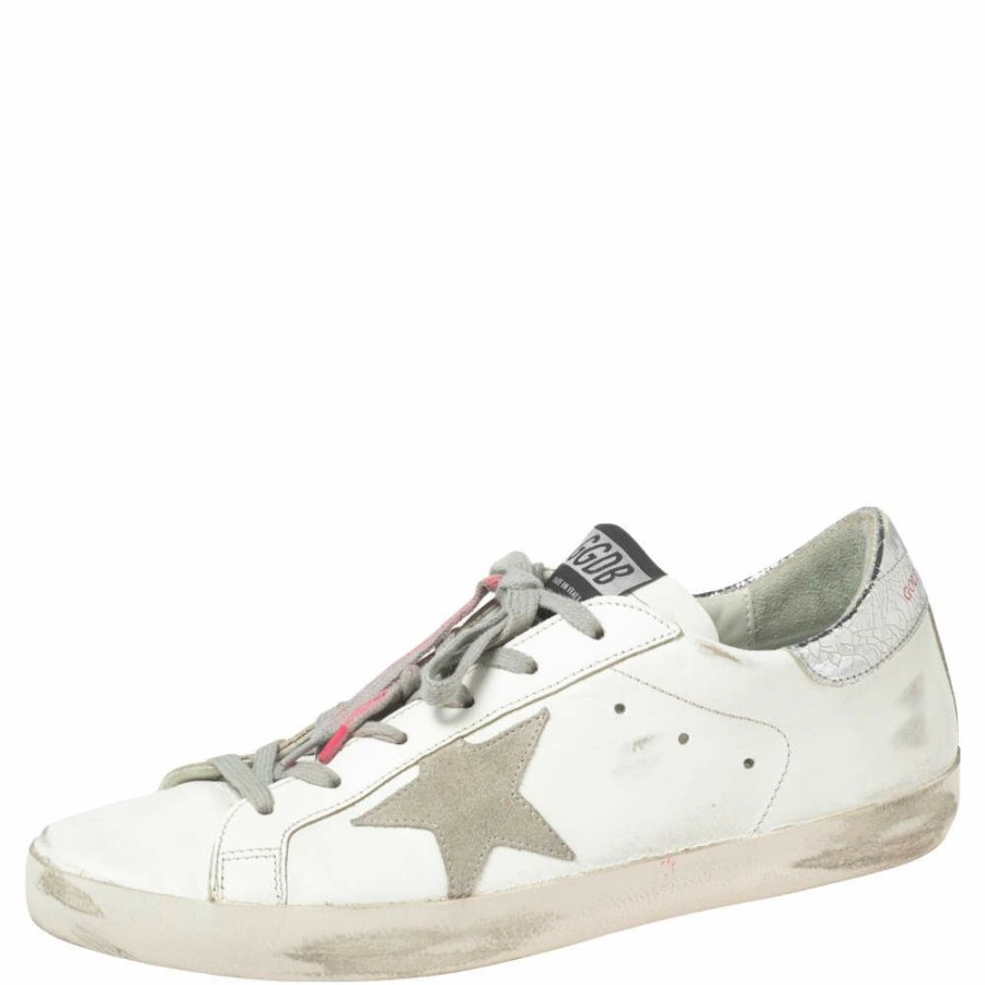 Women * | Golden Goose Leather Superstar Low Top Sneakers Size 41 For Women Multicolor