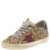 Women * | Golden Goose Patent Leather And Suede Superstar Sneakers Size 36 For Women Beige