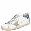 Men * | Golden Goose /Blue Leather Superstar Sneaker Size Eu 42 For Men White