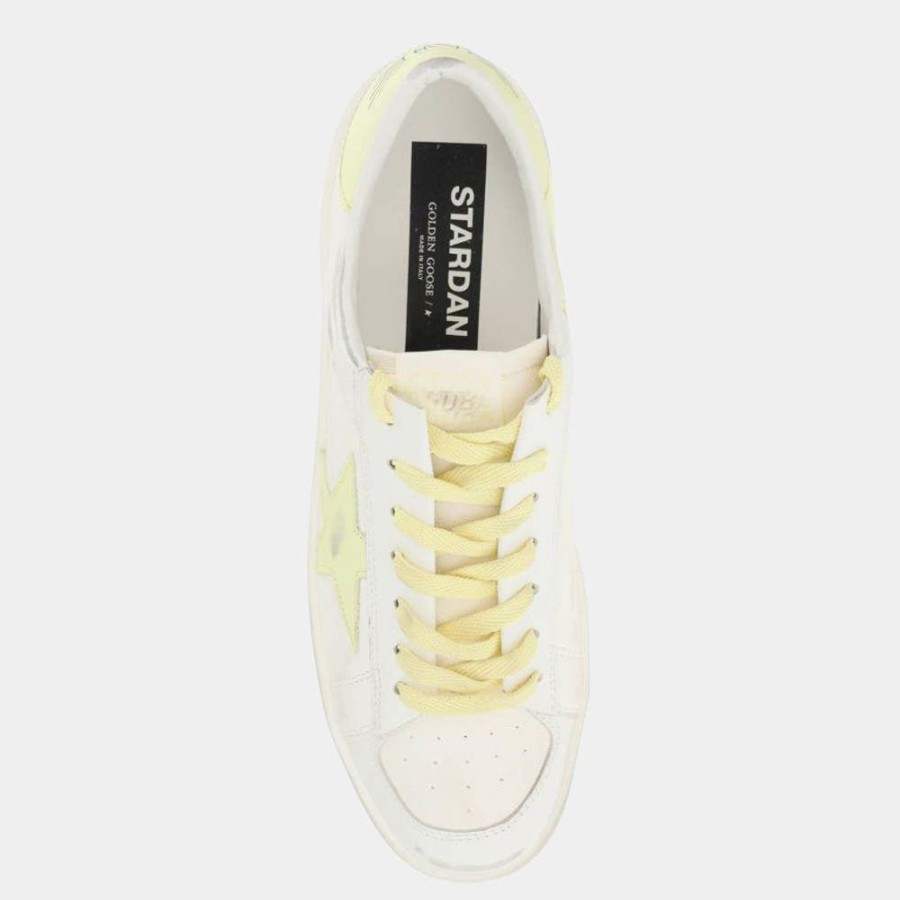 Men * | Golden Goose White/Yellow Stardan Sneakers Size Eu 43 For Men White,Yellow