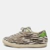 Men * | Golden Goose Tri-Color Calf Hair And Glitter Superstar Low-Top Sneakers Size 40 For Men Brown