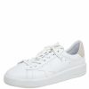 Men * | Golden Goose Leather And Suede Purestar Sneakers Size 46 For Men White