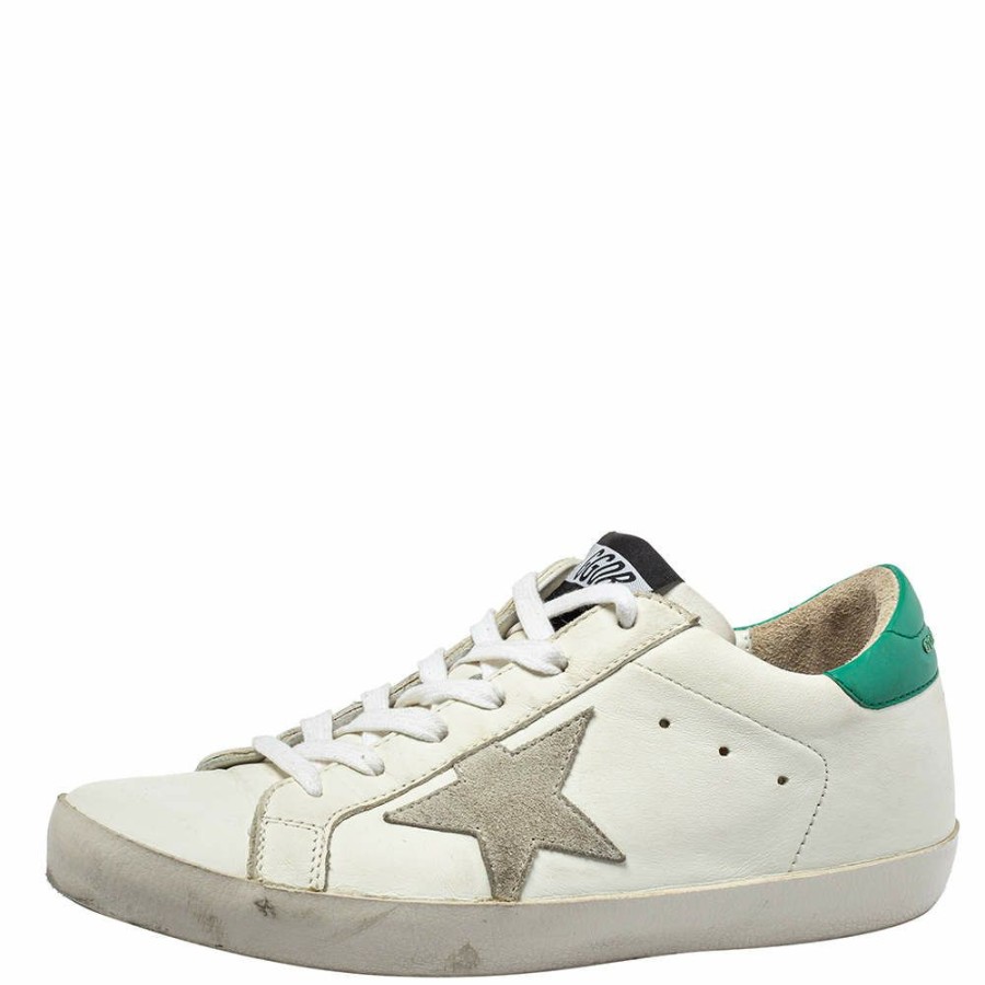 Women * | Golden Goose Leather Superstar Super Star Sneakers Size 38 For Women White