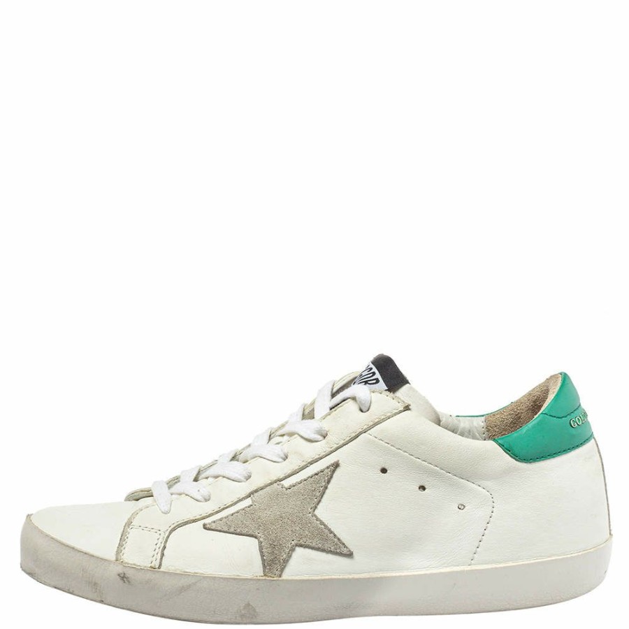 Women * | Golden Goose Leather Superstar Super Star Sneakers Size 38 For Women White