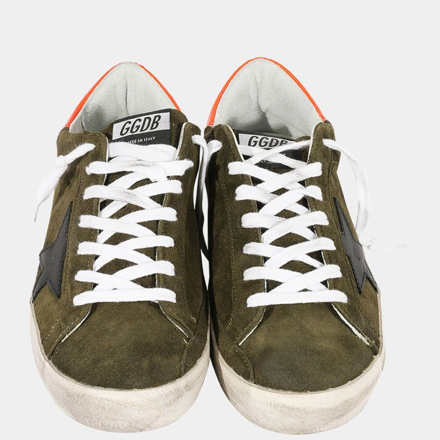 Men * | Golden Goose Green/Black Superstar Sneaker Eu 42 For Men Black,Green