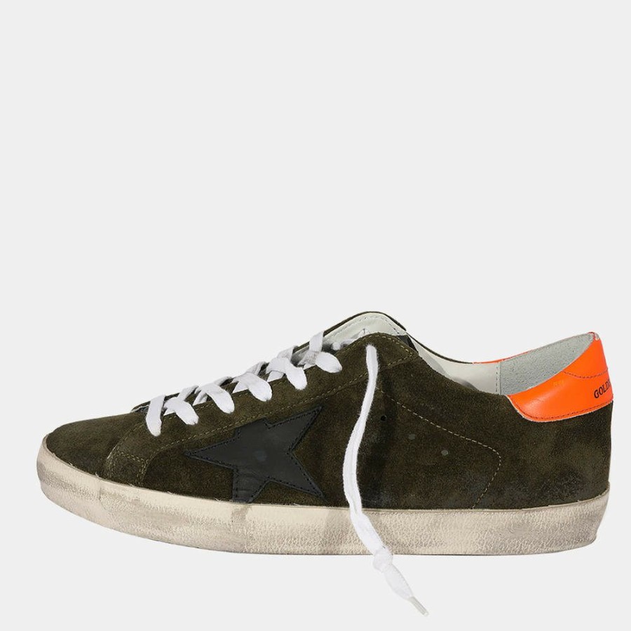 Men * | Golden Goose Green/Black Superstar Sneaker Eu 41 For Men Black,Green