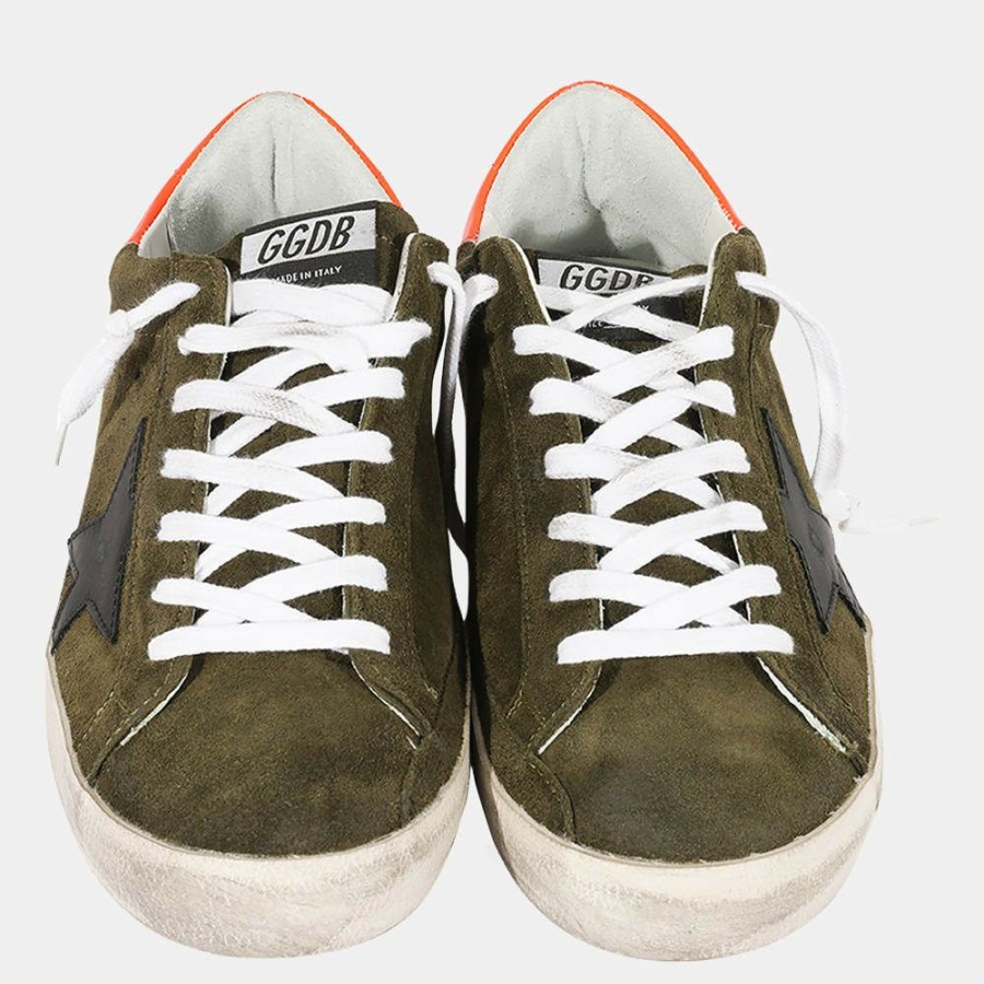 Men * | Golden Goose Green/Black Superstar Sneaker Eu 41 For Men Black,Green