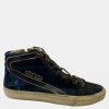 Women * | Golden Goose Suede Tartan High Top Sneakers Size Eu 42 For Women Blue