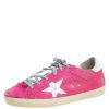 Women * | Golden Goose Pony Hair And White Leather Low Top Sneaker Size 40 For Women Pink