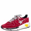 Men * | Golden Goose Suede Chunky Low Top Sneakers Size 41 For Men Red