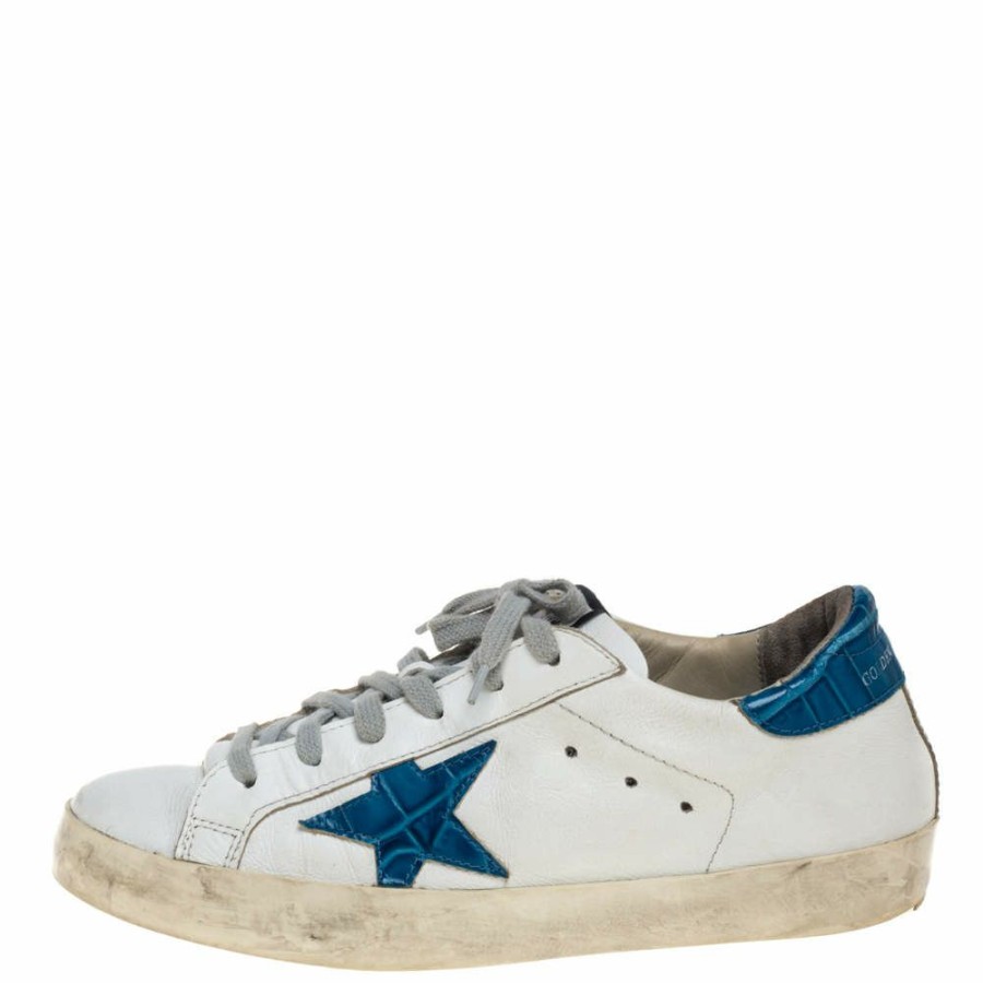 Women * | Golden Goose Leather Superstar Sneakers Size 38 For Women White