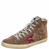 Men * | Golden Goose Dark Suede Mid Star Sneakers Size 43 For Men Beige