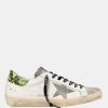 Men * | Golden Goose White Super-Star Classic Low-Top Sneakers Size Eu 41 For Men Multicolor