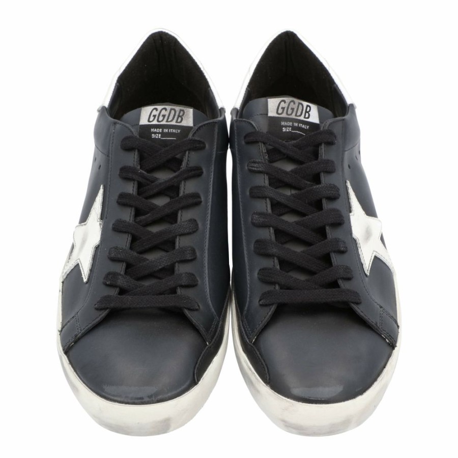 Men * | Golden Goose Superstar Leather Sneakers Size 41 For Men Black