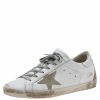 Men * | Golden Goose Leather And Suede Superstar Low Top Sneakers Size 41 For Men White