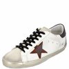 Men * | Golden Goose /Black/Red Leather Superstar Sneakers Size Eu 41 For Men White