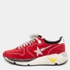 Women * | Golden Goose Suede Running Sneakers Size 40 For Women Red