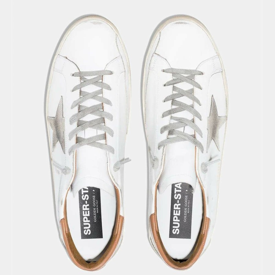 Men * | Golden Goose Super Star Low-Top Sneakers Size Eu 41 For Men White