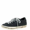 Women * | Golden Goose Leather Perforated Star Low Top Sneakers Size 37 For Women Black