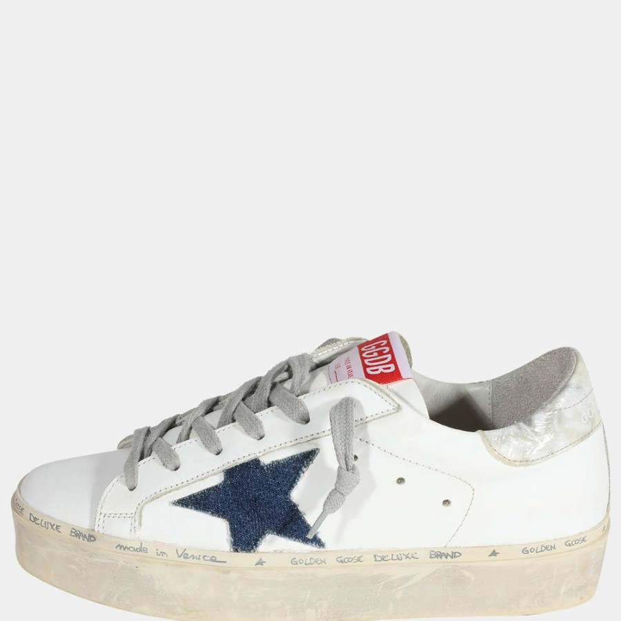 Women * | Golden Goose Denim Hi Star 'Sneaker Eu 37 For Women White