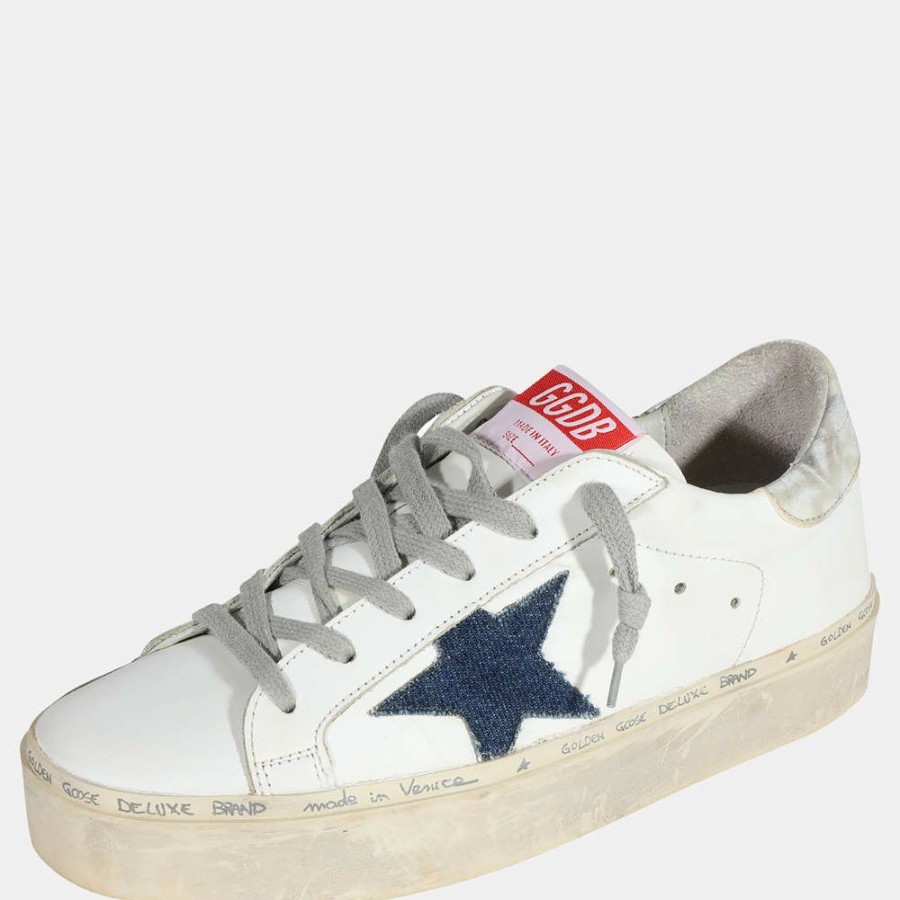 Women * | Golden Goose Denim Hi Star 'Sneaker Eu 37 For Women White