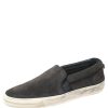 Men * | Golden Goose Dark Suede Sea Star Slip On Sneakers Size 43 For Men Grey