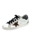 Women * | Golden Goose Leather And Suede Superstar Lace Up Sneakers Size 39 For Women White