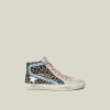 Women * | Golden Goose Deluxe Brand Animal Leopard Print High Top Leather Sneakers Size It 35 For Women Multicolor