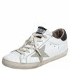 Women * | Golden Goose Leather Superstar Low Top Sneakers Size 37 For Women White